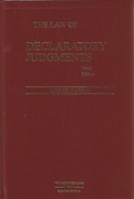 Cover of The Law of Declaratory Judgments