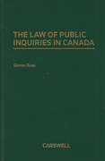 Cover of The Law of Public Inquiries in Canada