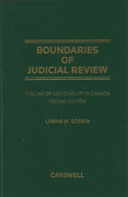 Cover of Boundaries of Judicial Review: The Law of Justiciability in Canada