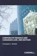 Cover of Corporate Finance and Canadian Law