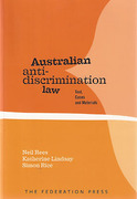 Cover of Australian Anti-Discrimination Law: Text, Cases and Materials