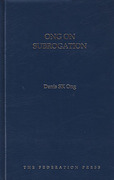 Cover of Ong on Subrogation