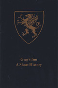 Cover of Gray's Inn: A Short History