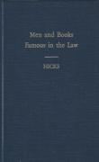 Cover of Men and Books Famous in the Law