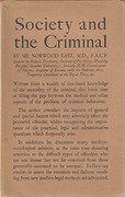 Cover of Society and the Criminal