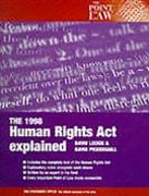 Cover of The Human Rights Act 1998 Explained
