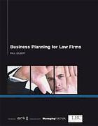 Cover of Business Planning for Law Firms