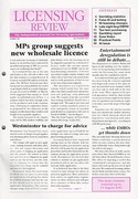 Cover of Licensing Review: Subscription