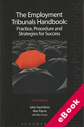 Cover of The Employment Tribunals Handbook: Practice, Procedure and Strategies for Success (eBook)