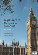 Cover of Legal Practice Companion 2014 - 2015