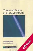 Cover of Trusts and Estates in Scotland 2017/18 (eBook)