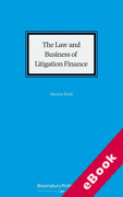 Cover of The Law and Business of Litigation Finance (eBook)