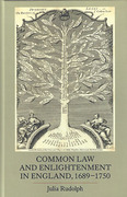Cover of Common Law and Enlightenment in England, 1689-1750
