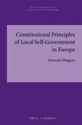 Cover of Constitutional Principles of Local Self-Government in Europe