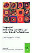 Cover of Unifying and Harmonising Substantive Law and the Role of Conflict of Laws