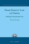 Cover of Food Safety Law in China: Making Transnational Law