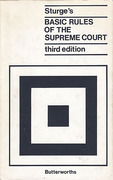 Cover of Sturge's Basic Rules of the Supreme Court