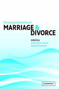 Cover of The Law and Economics of Marriage and Divorce