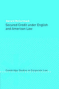 Cover of Secured Credit Under English and American Law