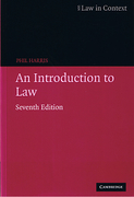 Cover of Law in Context: An Introduction to Law