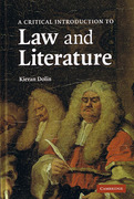 Cover of A Critical Introduction to Law and Literature