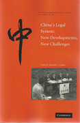 Cover of China's Legal System: New Developments, New Challenges