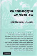 Cover of On Philosophy in American Law