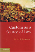 Cover of Custom as a Source of Law