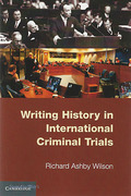 Cover of Writing History in International Criminal Trials