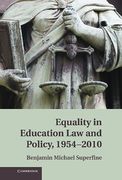 Cover of Equality in Education Law and Policy, 1954-2010