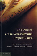Cover of The Origins of the Necessary and Proper Clause