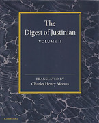Cover of The Digest of Justinian: Volume 2