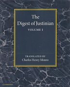 Cover of The Digest of Justinian: Volume 1