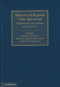 Cover of Bilateral and Regional Trade Agreements: Commentary and Analysis