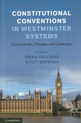 Cover of Constitutional Conventions in Westminster Systems: Controversies, Changes and Challenges