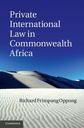 Cover of Private International Law in Commonwealth Africa