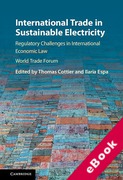 Cover of International Trade in Sustainable Electricity: Regulatory Challenges in International Economic Law (eBook)