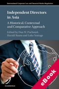 Cover of Independent Directors in Asia: A Historical, Contextual and Comparative Approach (eBook)