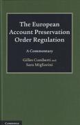 Cover of The European Account Preservation Order Regulation: A Commentary
