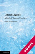 Cover of Liberal Legality: A Unified Theory of Our Law (eBook)