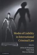 Cover of Modes of Liability in International Criminal Law