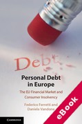 Cover of Personal Debt in Europe: The EU Financial Market and Consumer Insolvency (eBook)