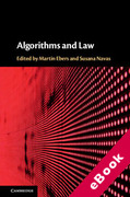 Cover of Algorithms and Law (eBook)