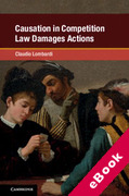 Cover of Causation in Competition Law Damages Actions (eBook)