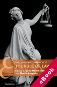 Cover of The Cambridge Companion to the Rule of Law (eBook)