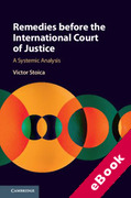 Cover of Remedies before the International Court of Justice: A Systemic Analysis (eBook)