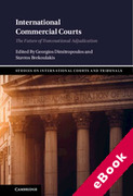 Cover of International Commercial Courts: The Future of Transnational Adjudication (eBook)