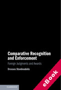 Cover of Comparative Recognition and Enforcement: Foreign Judgments and Awards (eBook)