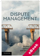Cover of Dispute Management (eBook)