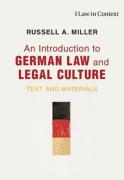 Cover of An Introduction to German Law and Legal Culture: Text and Materials
